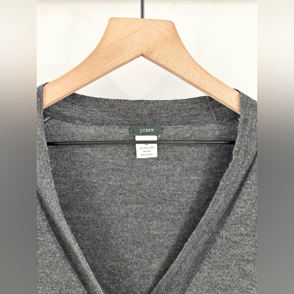 J. Crew Merino Wool Cardigan Gray Size XS - Picture 5 of 6